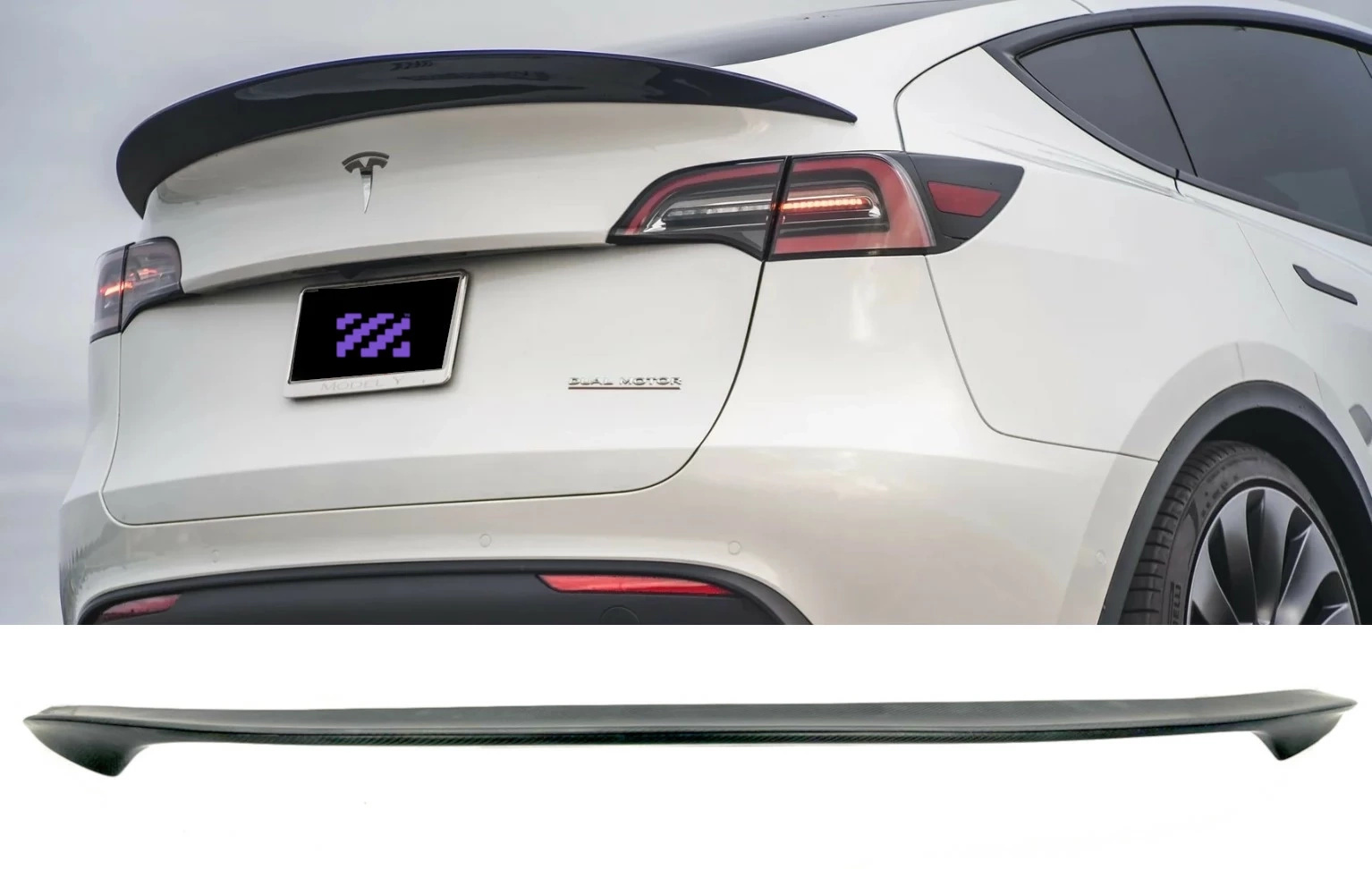 Karbonowy Spoiler Lotka Tesla Model Y