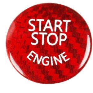 Nakładka obudowa Przycisk Start Stop BMW Czerwony