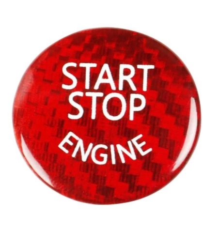 Nakładka obudowa Przycisk Start Stop BMW Czerwony